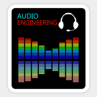 Best design audio engineering sound engineer Sticker